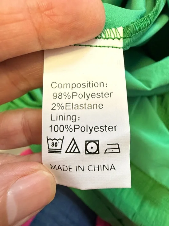 Boho Green Smocked Maxi Dress - Puff Sleeve Tiered Long Dress - Size S - Picture 14 of 15